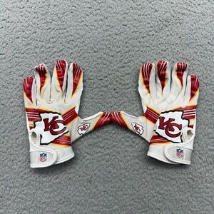 Franklin Youth Size Medium/Large NFL Kansas City Chiefs Football Receiver Gloves